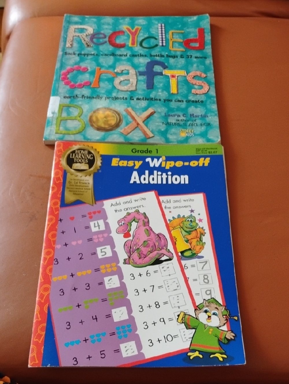Easy Wipe-off Addition Practice Book for Kids - Blue